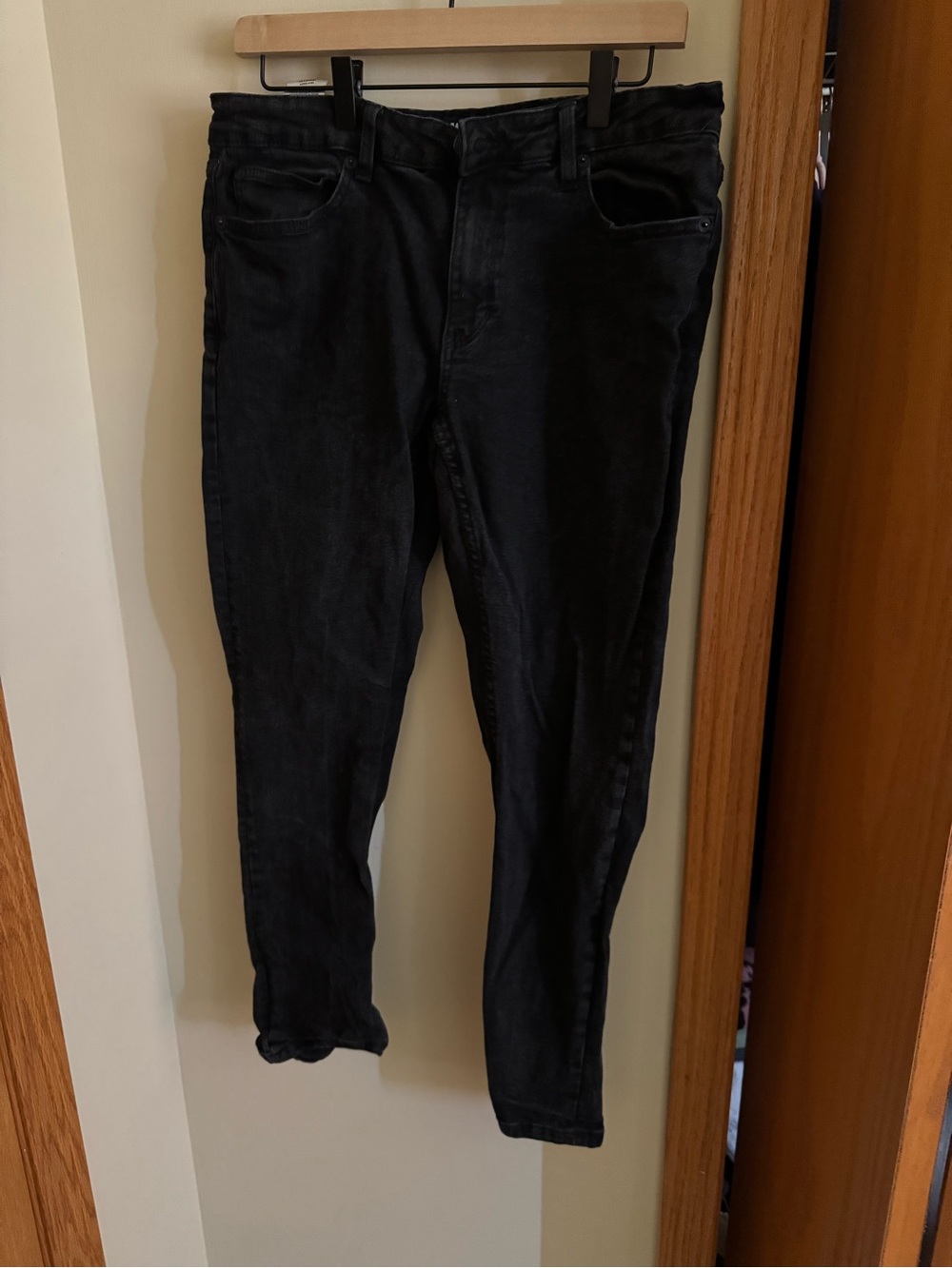 DKNY Black Duane Straight Jeans - Classic Logo Waistband
